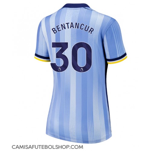 Camisa de time de futebol Tottenham Hotspur Rodrigo Bentancur #30 Replicas 2º Equipamento Feminina 2024-25 Manga Curta